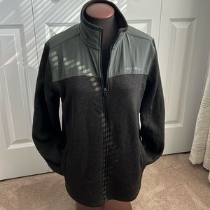 Eddie Bauer Men’s fleece full zip jacket, size medium